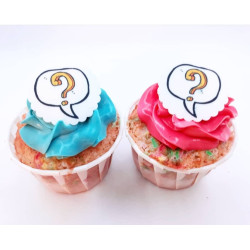 Caja 6 cupcakes interrogante