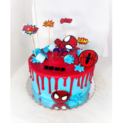 Drip cake spiderman
