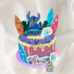 Tarta ilustrada Stitch