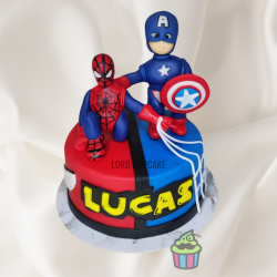 Tarta Spiderman y capitán...