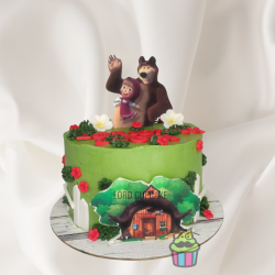 Tarta Masha y el oso