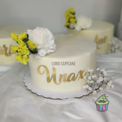 Tarta comunión topper dorado